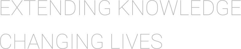 EXTENDING KNOWLEDGE CHANGING LIVES